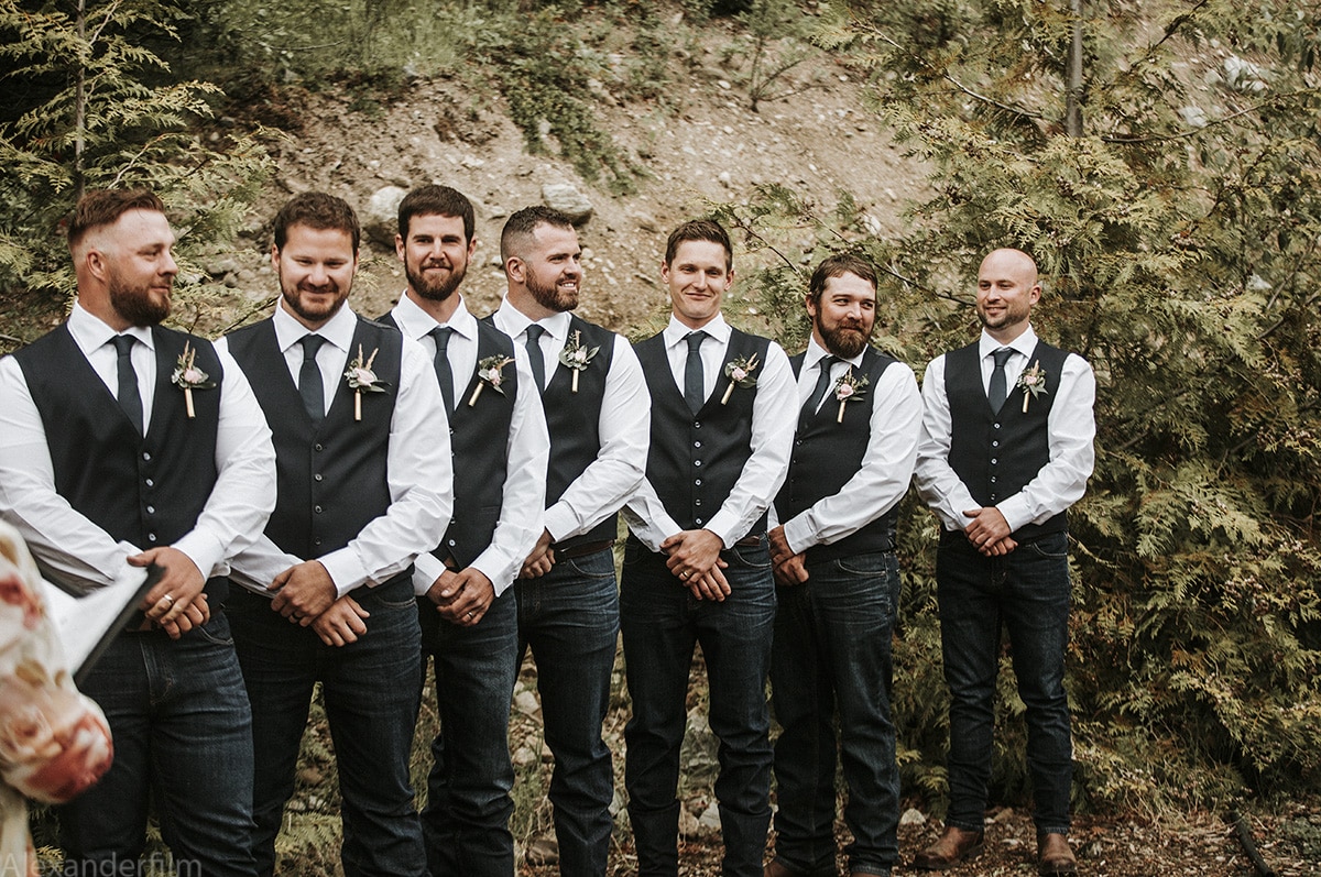 groomsman during a ceremony