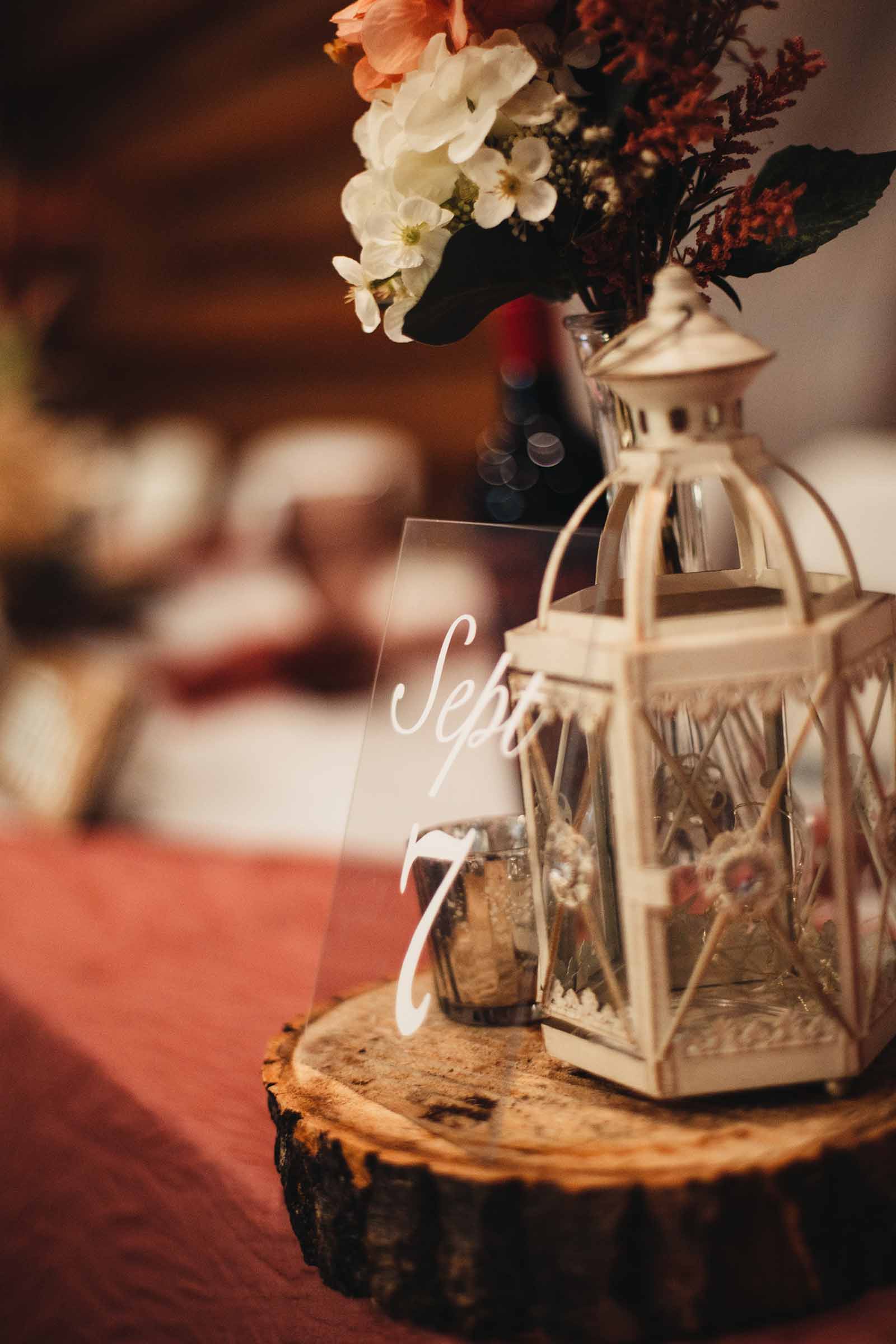 decorations on a table