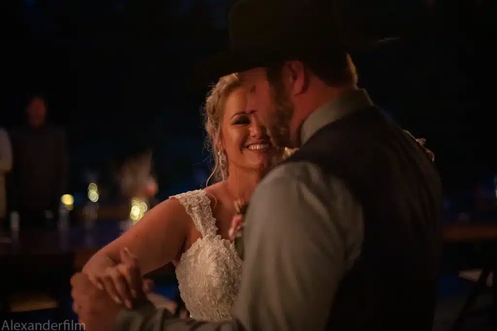 bride dancing with groom for the first time